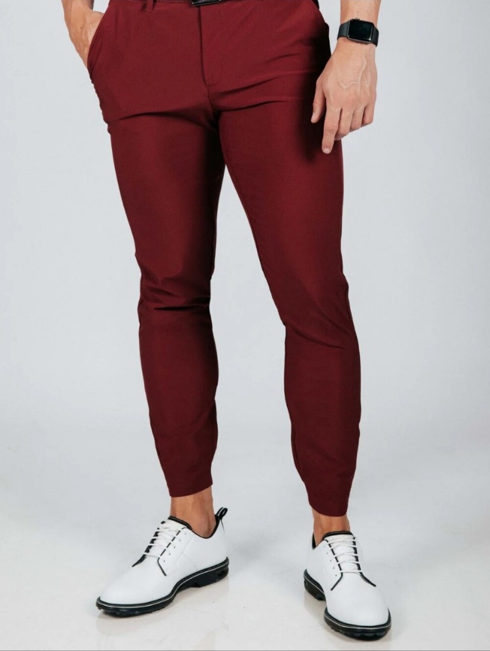 Primo Men's Wine Red Golf Jogger 34 Regular
